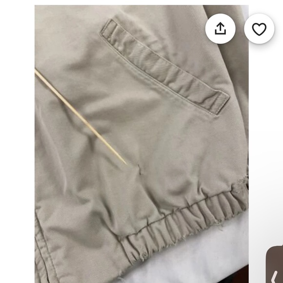 Vintage Polo Ralph Lauren Harrington Light Jacket Size XL Beige - Picture 3 of 10